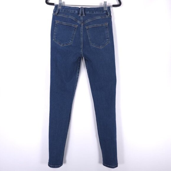 GOOD AMERICAN‎ ORGANIC COTTON/Elastane Skinny Jeans GLDV8737  Blue609 Size 6/28 - Picture 2 of 10